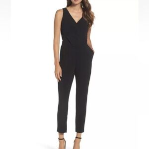 Ali & Jay Slim Leg Asymmetrical Jumpsuit in Black